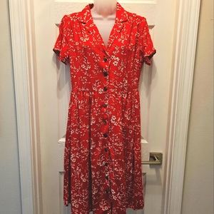 Indigo Rose Red Dress (M)